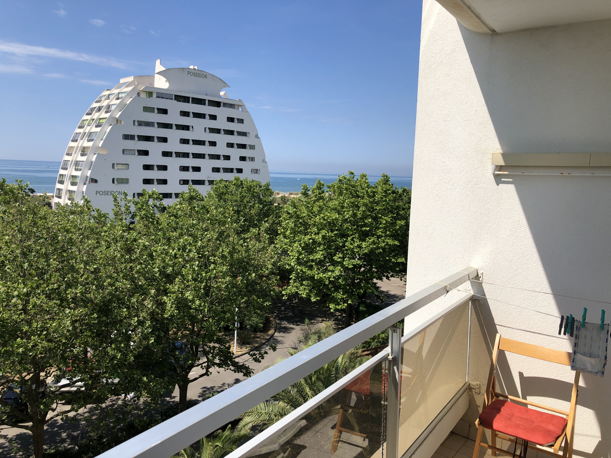 Vue mer  Location appartement Vacances Montpellier agence immobilière